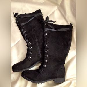 Women’s Just Fab black boots. Size 8.5. Like new.